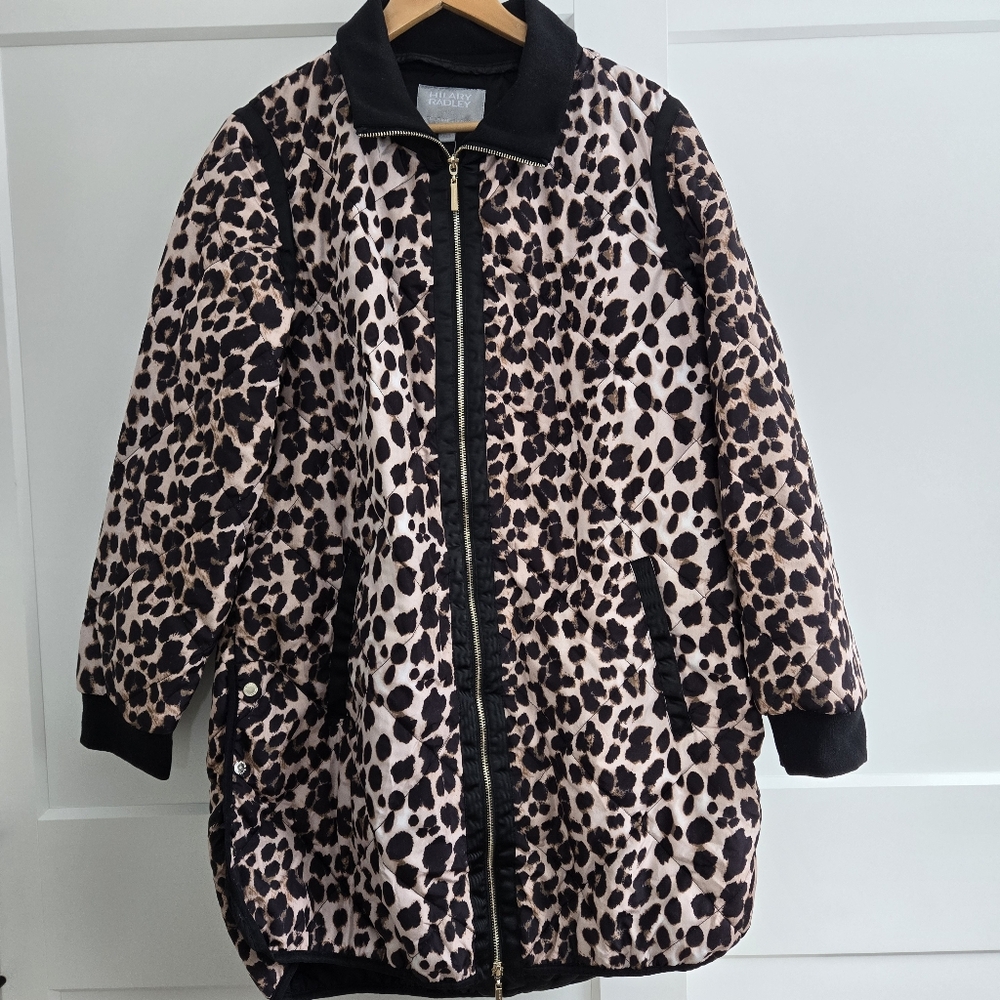 HILRAY RADLEY for Katherine Barclay Womens Bold Chic Leopard Print Xl Jacket